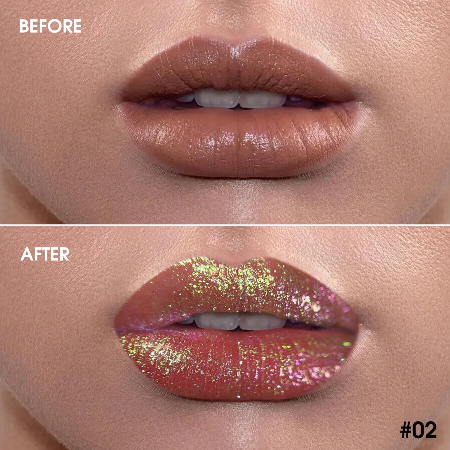 Chameleon LIP Gloss - 02 Golden Emerald Green-DE'LANCI