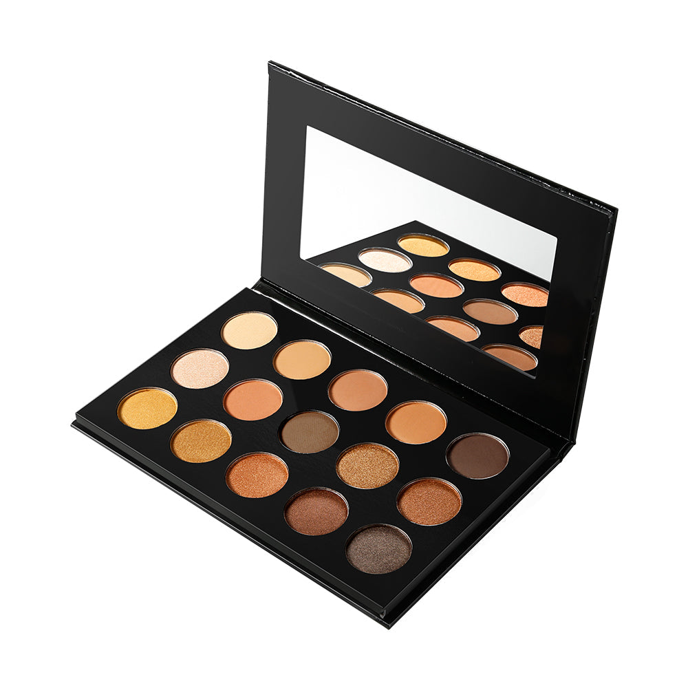 DE'LANCI 15 Color Nude Bronzed Eyeshadow Makeup Pallete