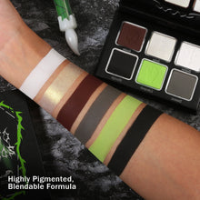 Load image into Gallery viewer, Afflano Cyber Zombie 6 Colors Black Green Makeup Palette
