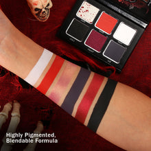 Load image into Gallery viewer, Afflano Vampire Bride 6 Colors Black Red Makeup Palette
