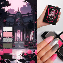 Load image into Gallery viewer, Afflano Rose Curse 6 Colors Black Pink Makeup Palette
