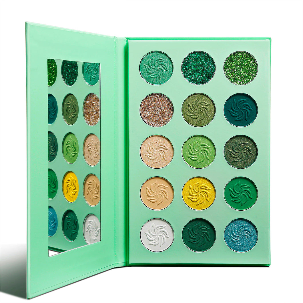 DE'LANCI Avocado Green Eyeshadow Palette 15 Color-DE'LANCI