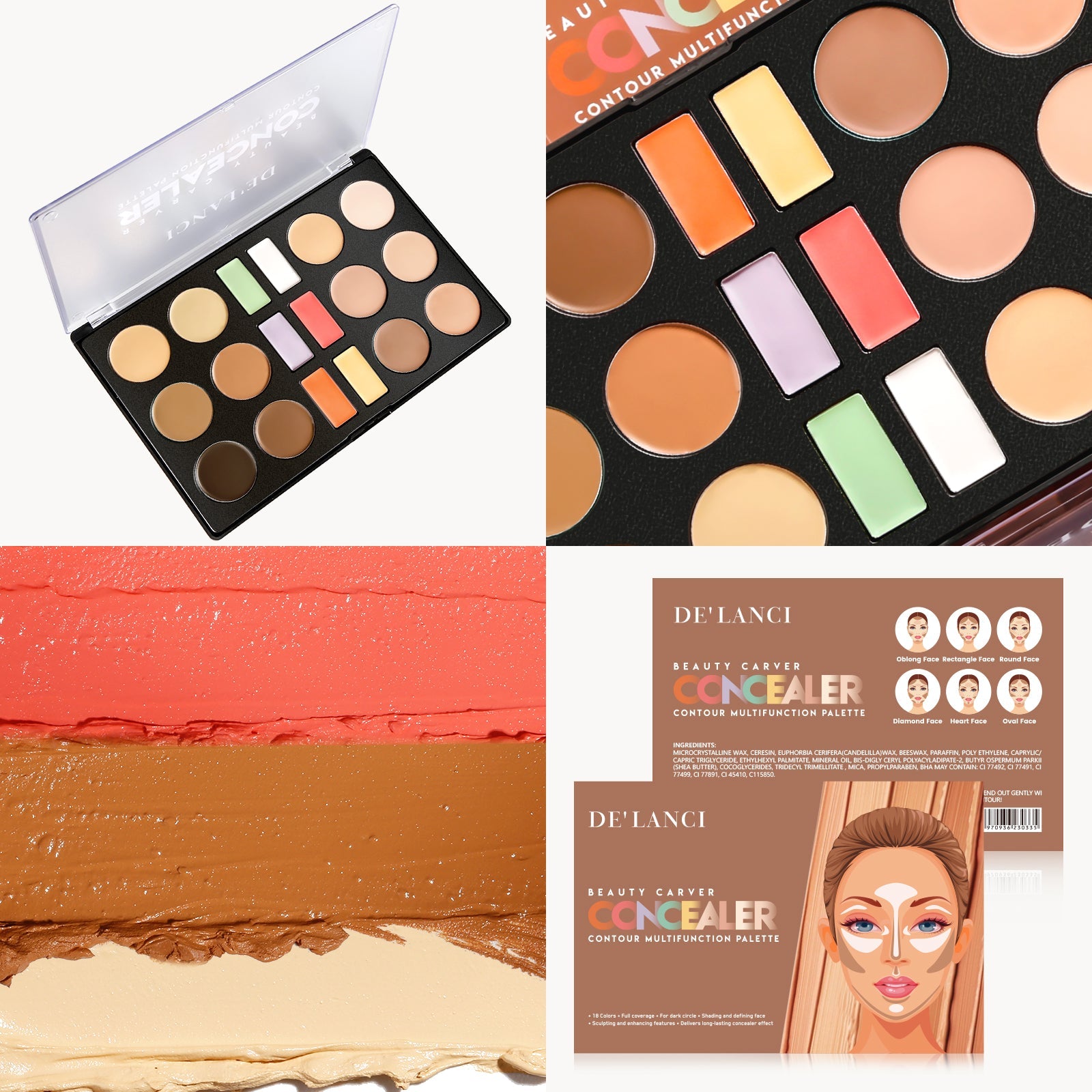 Beauty Carver Concealer Contour Multifunction Palette