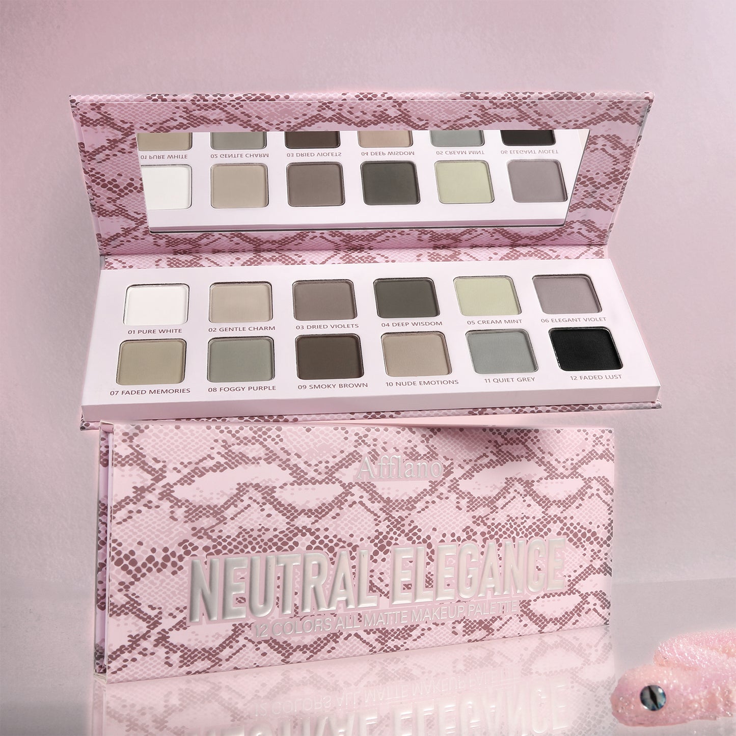 Afflano 12 Colors All Matte Eyeshadow Palette