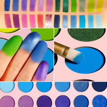 Load image into Gallery viewer, DE&#39;LANCI Glaze Sandrlarm NEW PURPLE BLUE EYESHADOW PALETTE-24 COLOR-DE&#39;LANCI
