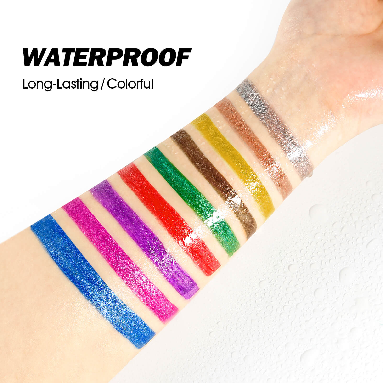 DE‘LANCI LA CATRINA 3 Color /set Glitter Liquid Eyeliner-DE'LANCI
