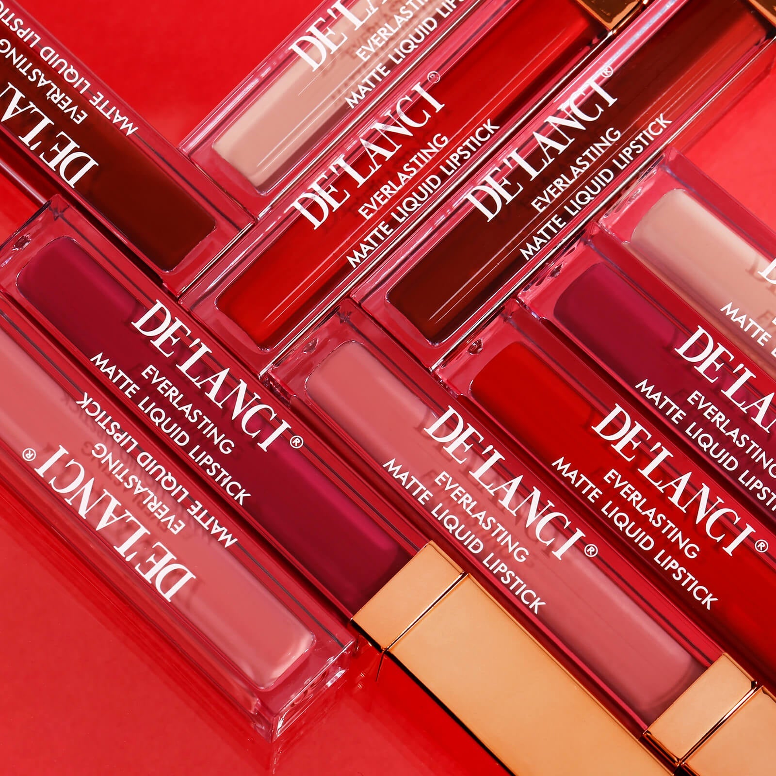 Everlasting Matte Liquid Lipstick Set Of 5 | DE’LANCI