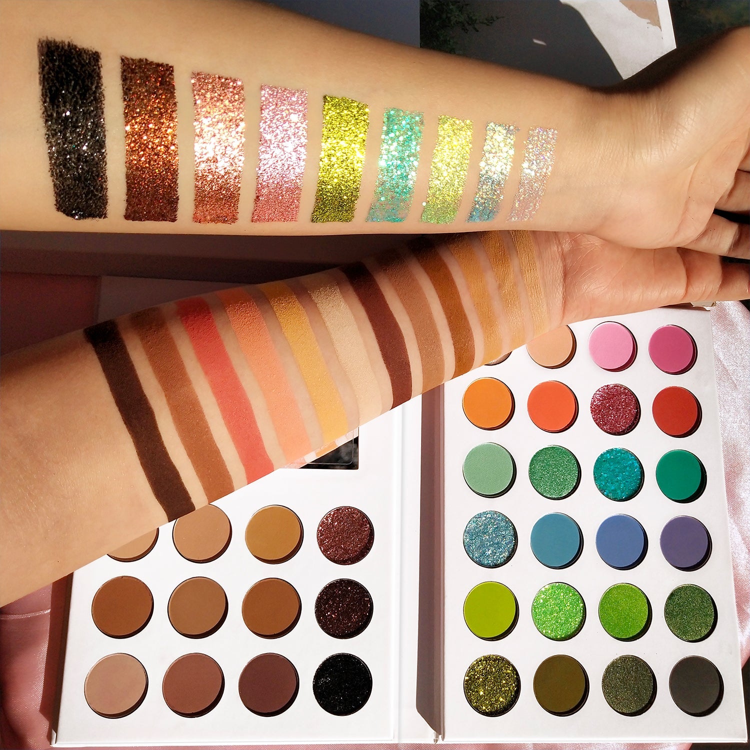 DE'LANCI 36 Color Beauty Blooming Double Pages Eyeshadow Palette-DE'LANCI