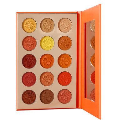 DE'LANCI Orange Eyeshadow Palette 15 Colors-DE'LANCI