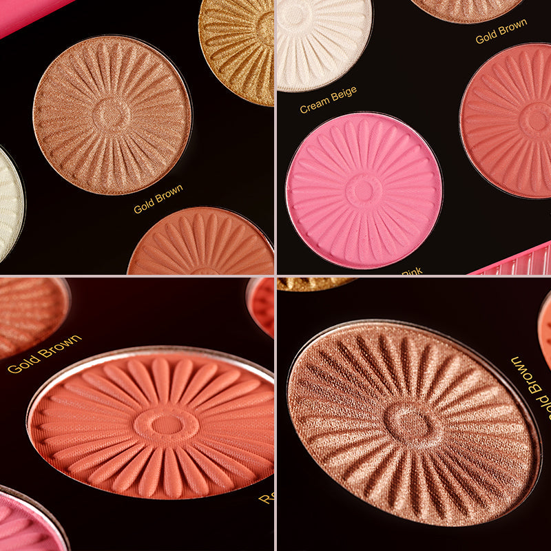 DE'LANCI NEW 6 Color Highligher Palette for Dark Skin-DE'LANCI