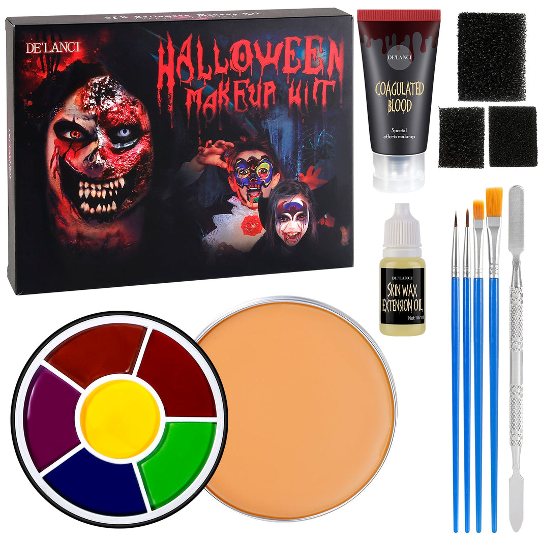 DE'LANCI New Special Effects Stage Halloween Makeup Kit-B-DE'LANCI