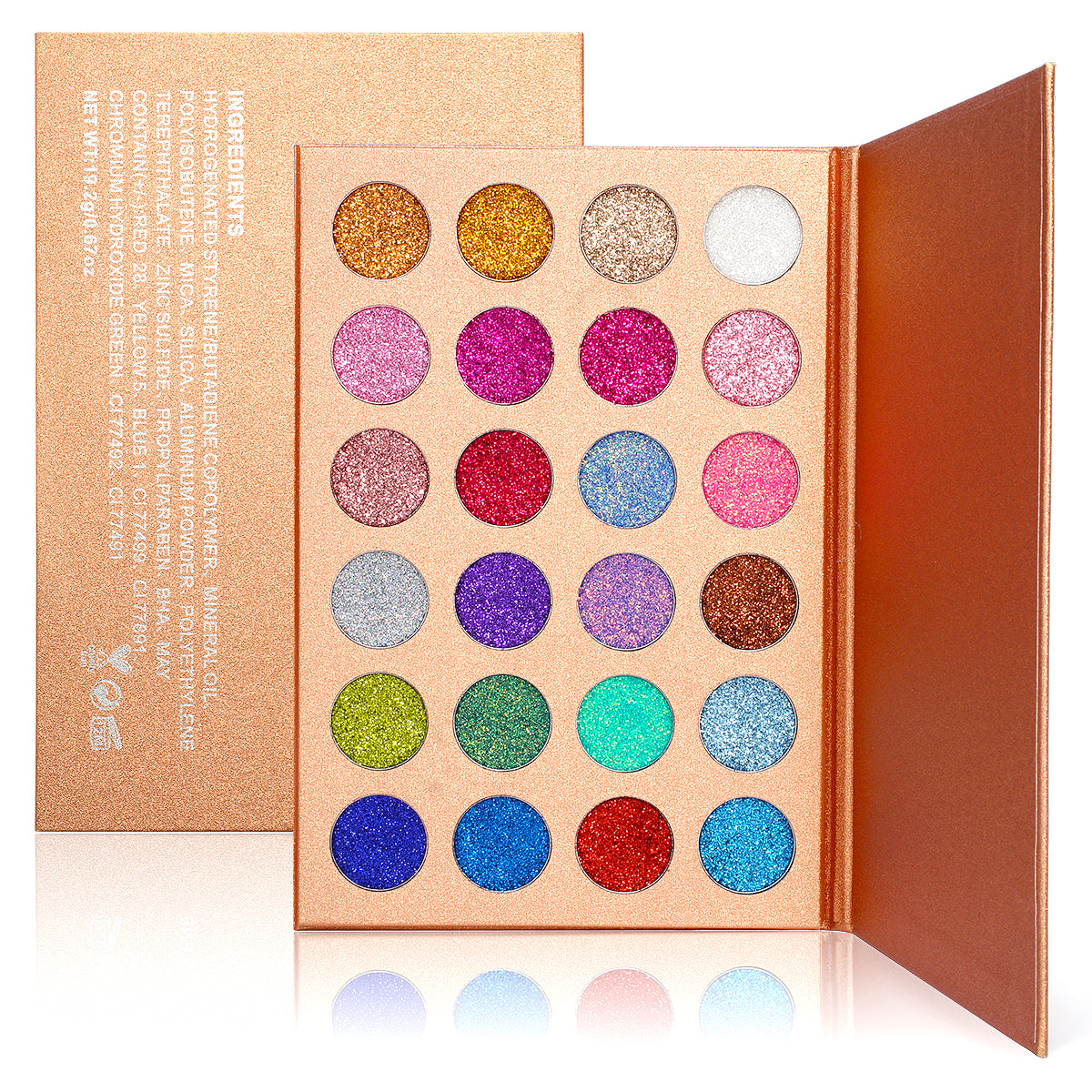 DE'LANCI Pressed Glitter Eyeshadow Palette-DE'LANCI