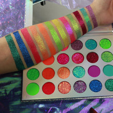 Load image into Gallery viewer, DE&#39;LANCI 24 Color UV Aurora Glow Neon Eyeshadow Palette
