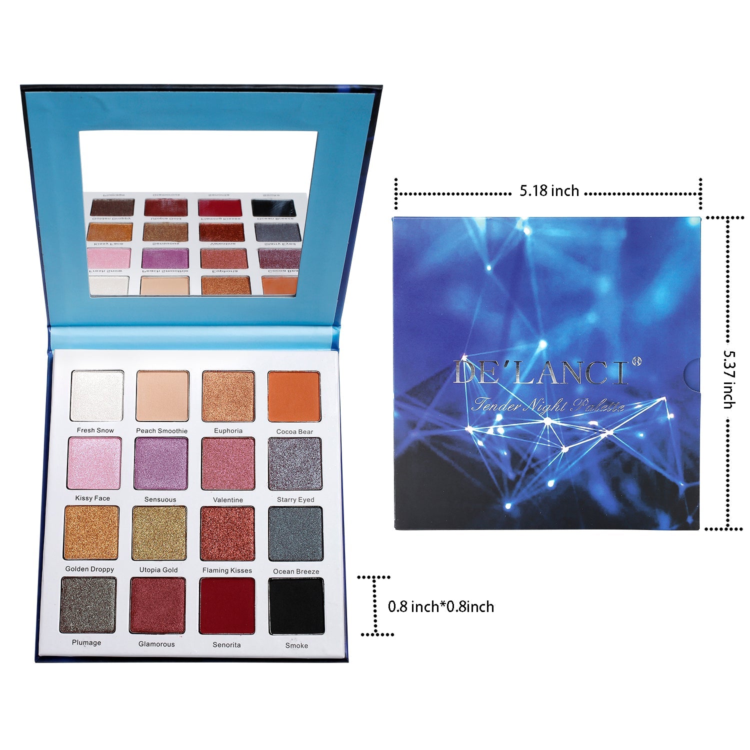 DE'LANCI Tender Night Eyeshadow Palette-DE'LANCI